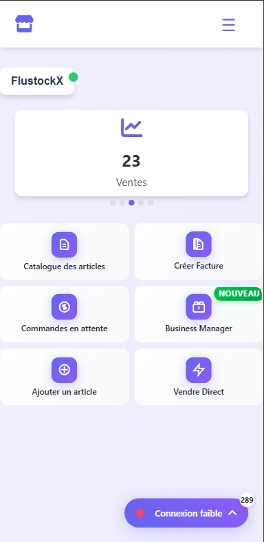 Gestion des stocks FlustockX